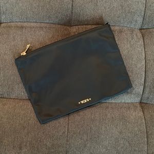 Tumi Black Small Zip Pouch